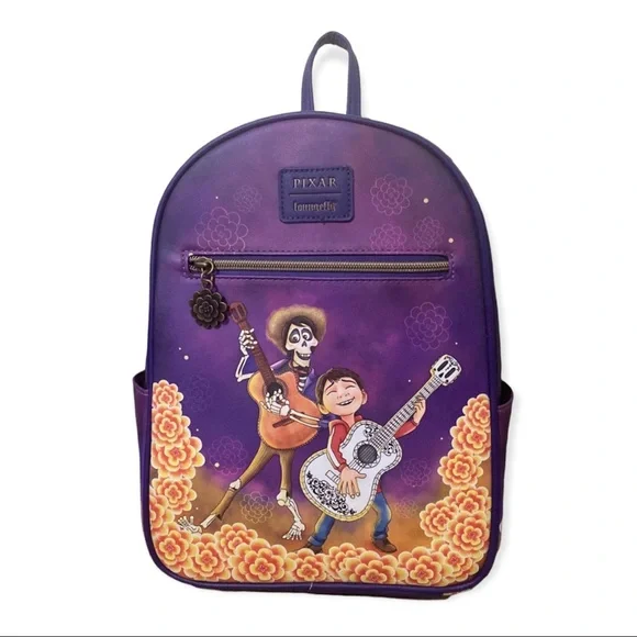Loungefly Pixar Coco Miguel and Hector Backpack & Wallet Set Amazon.com: Loungefly PIXAR MOMENTS MIGUEL AND HECTOR  main image 3